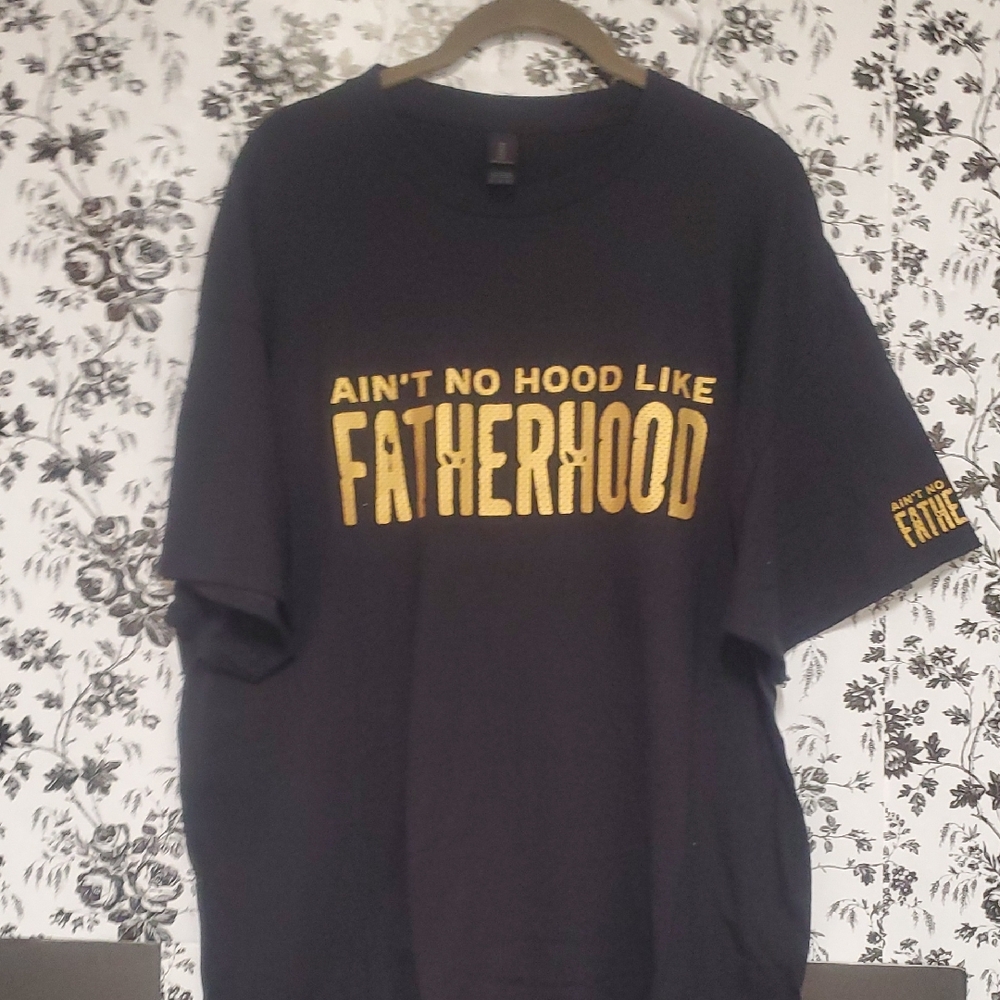 Gildan Black Tee with Gold Print